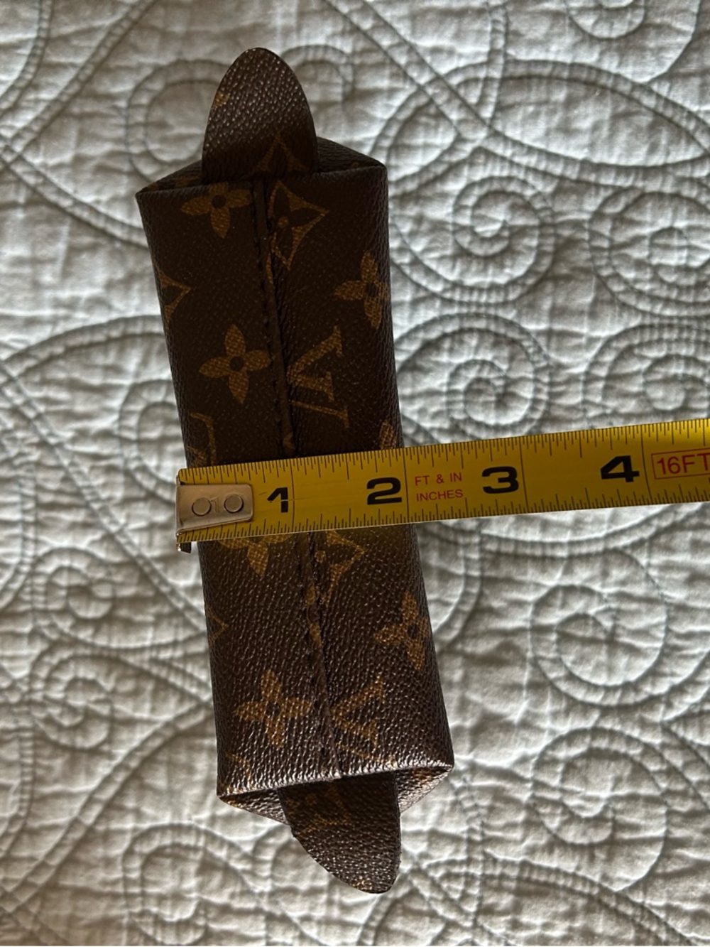 Mini Brown Monogram Pouch - Picture 9 of 9